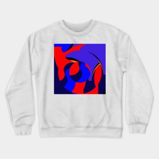 Swirling Cubism Crewneck Sweatshirt